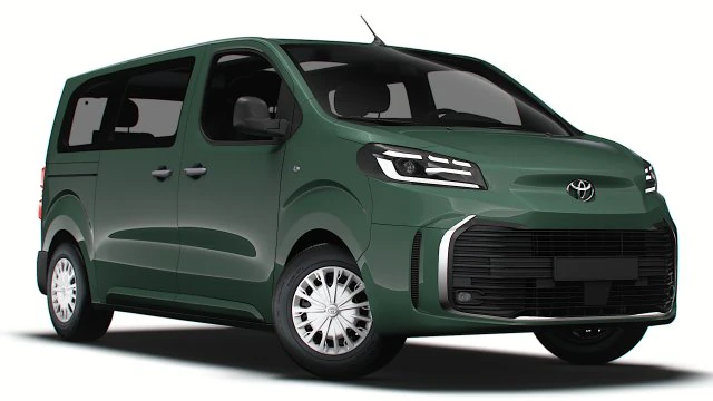 Toyota ProACE Verso El&eacute;trico 2024 Modelo 3D .c4d .max .obj .3ds .fbx .stl .blend 
