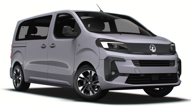 Vauxhall Zafira Life Electric Medium 2024 Modelo 3D .c4d .max .obj .3ds .fbx .stl .blend 