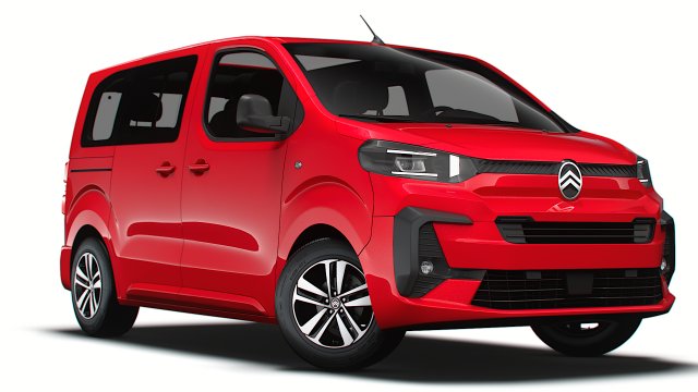 Citroen e SpaceTourer XS 2024 Modello 3D .c4d .max .obj .3ds .fbx .stl .blend 