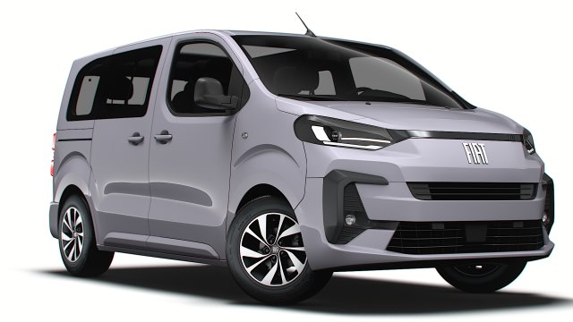 Fiat E Ulysse L1 2024 Modelo 3D .c4d .max .obj .3ds .fbx .stl .blend 