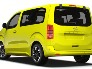 Opel Zafira Life Electric Small 2024 3D Model