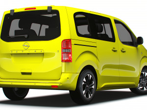 Opel Zafira Life Electric Small 2024 Modèle 3D