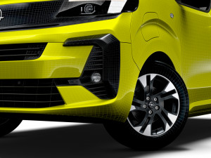Opel Zafira Life Electric Small 2024 Modèle 3D