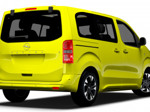 Opel Zafira Life Electric Small 2024 Modèle 3D