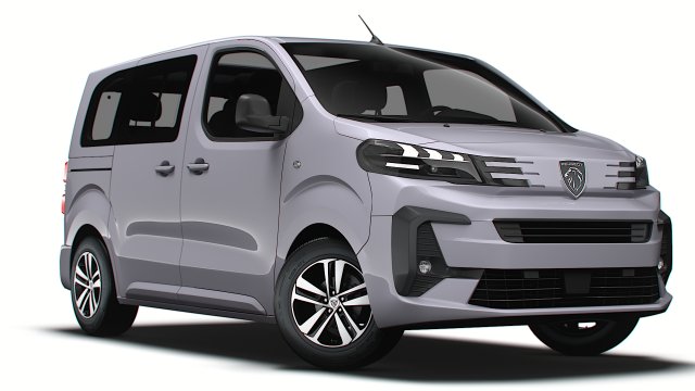 Peugeot e Traveller L1 2024 Modèle 3D .c4d .max .obj .3ds .fbx .stl .blend 