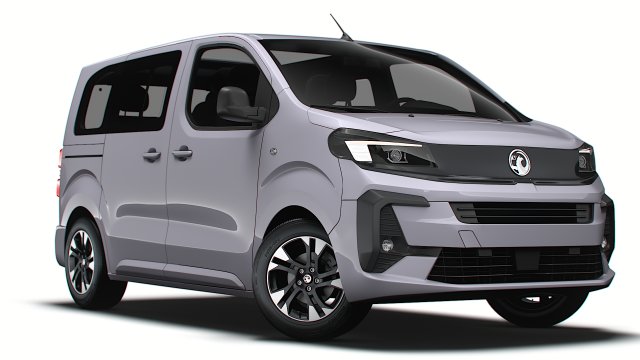Vauxhall Zafira Life Electric Small 2024 3D Модель .c4d .max .obj .3ds .fbx .stl .blend 
