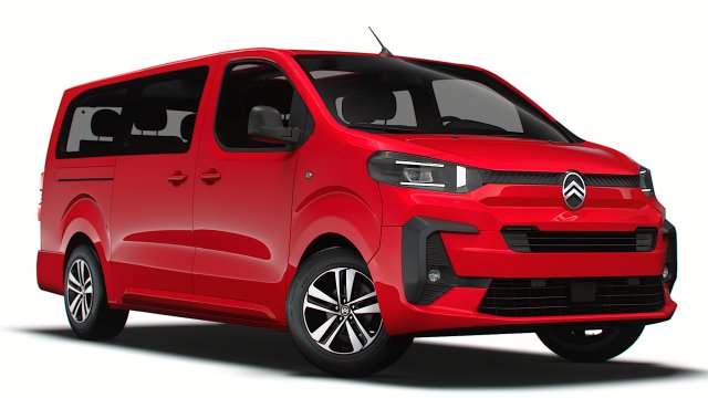 Citroen e SpaceTourer XL 2024 Modelo 3D .c4d .max .obj .3ds .fbx .stl .blend 