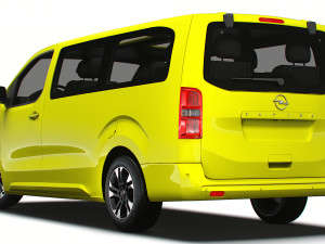 Opel Zafira Life Electric Large 2024 3D 模型