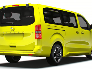 Opel Zafira Life Electric Large 2024 3D 模型