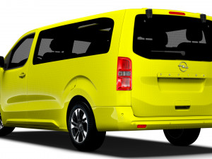 Opel Zafira Life Electric Large 2024 3D 模型