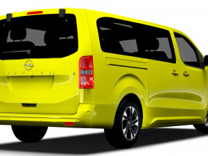 Opel Zafira Life Electric Large 2024 3D 模型