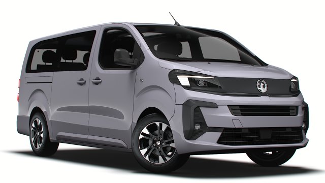 Vauxhall Zafira Life Electric Large 2024 Modello 3D .c4d .max .obj .3ds .fbx .stl .blend 