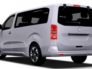 Vauxhall Zafira Life El&eacute;trico Grande 2024 Modelo 3D