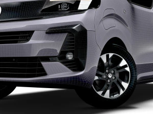 Vauxhall Zafira Life El&eacute;trico Grande 2024 Modelo 3D