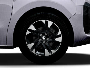 Vauxhall Zafira Life El&eacute;trico Grande 2024 Modelo 3D