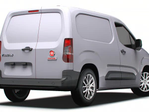 Fiat E Doblo SWB Van 2024 3D Model