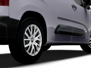Fiat E Doblo SWB Van 2024 3D Model