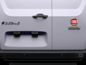 Fiat E Doblo SWB Van 2024 3D Model