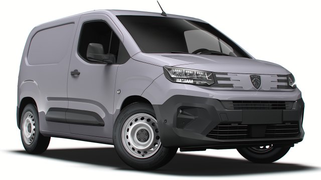 Peugeot e Partner SWB 2024 3D Model .c4d .max .obj .3ds .fbx .stl .blend 