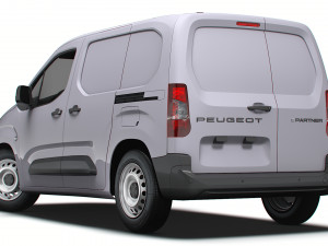 Peugeot e Partner SWB 2024 3D Model