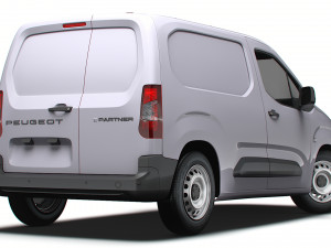 Peugeot e Partner SWB 2024 3D Model