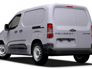 Peugeot e Partner SWB 2024 3D Model