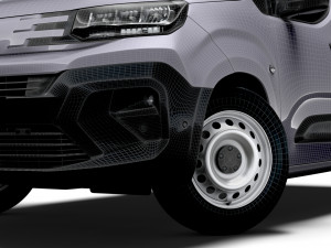 Peugeot e Partner SWB 2024 3D Model