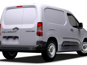 Peugeot e Partner SWB 2024 3D Model