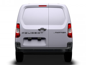 Peugeot e Partner SWB 2024 3D Model