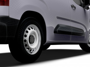 Peugeot e Partner SWB 2024 3D Model