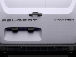 Peugeot e Partner SWB 2024 3D Model