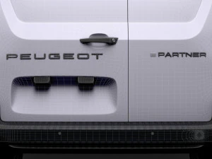 Peugeot e Partner SWB 2024 3D Model