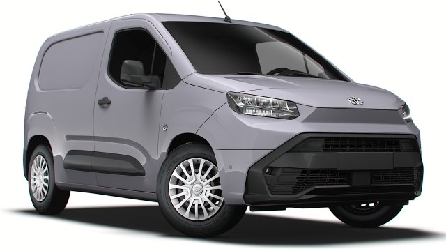 Toyota ProAce City Van Electric SWB 2024 3D Model .c4d .max .obj .3ds .fbx .stl .blend 