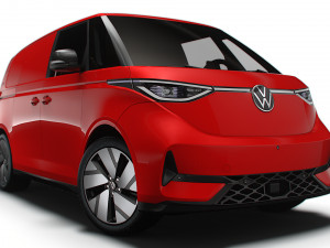 VW ID Buzz Cargo GTX 2024 3D Model