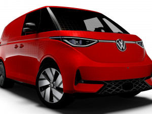 VW ID Buzz Cargo GTX 2024 3D Model