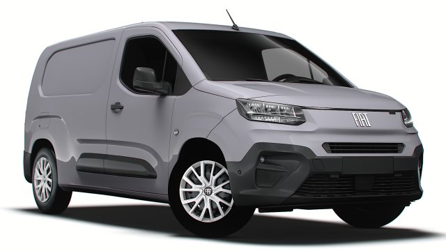 Fiat E Doblo Van LWB 2024 3D Модель .c4d .max .obj .3ds .fbx .stl .blend 