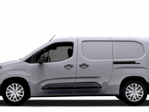 Fiat E Doblo Van LWB 2024 3D Модель