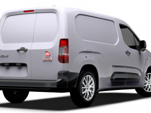 Fiat E Doblo Van LWB 2024 3D Модель