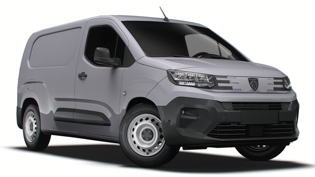 Peugeot e Partner LWB 2024 3Dモデル .c4d .max .obj .3ds .fbx .stl .blend 