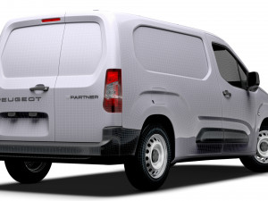 Peugeot e Partner LWB 2024 3Dモデル