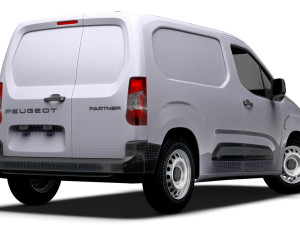 Peugeot Partner SWB 2024 3D Model