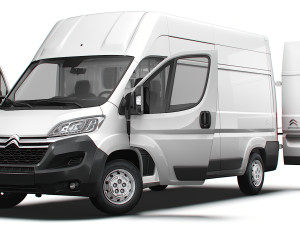Citroen Jumper Van L3H3 HQ Interior 2023 3D Model
