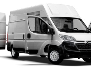 Citroen Jumper Van L3H3 HQ Interior 2023 3D Model