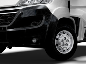 Citroen Jumper Van L3H3 HQ Interior 2023 3D Model