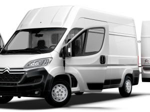 Citroen Jumper Van L3H3 HQ Interior 2023 3D Model