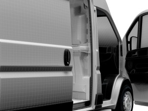 Citroen Jumper Van L3H3 HQ Interior 2023 3D Model