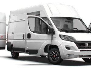 Fiat Ducato Van L3H3 HQ Interior 2023 3D 모델
