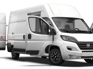 Interior Fiat Ducato Van L3H3 HQ 2023 Model 3D