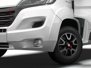 Fiat Ducato Van L3H3 HQ Interior 2023 3D Model
