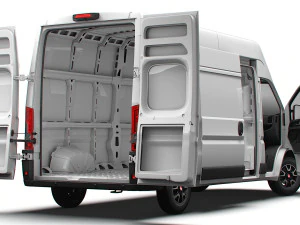 Fiat Ducato Van L3H3 HQ Interior 2023 3D Model